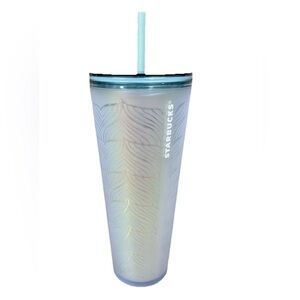 Starbucks Tumbler 2021 50th Anniversary Iridescent Matte/Frosted Mermaid Tail
